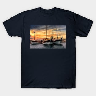 Boats at Sunset T-Shirt